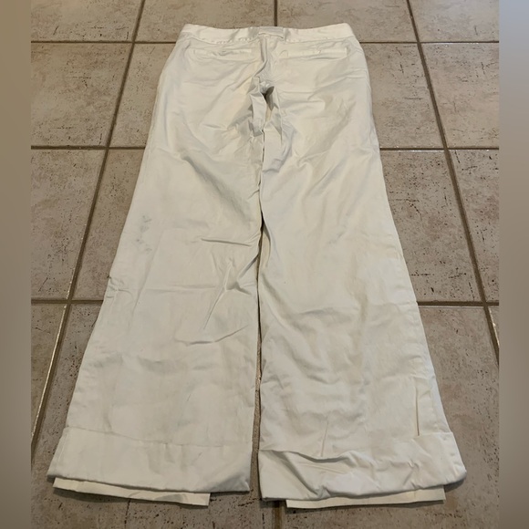 Banana Republic Wide Leg Linen Blend Pants Size 8 Stretch - Picture 5 of 10